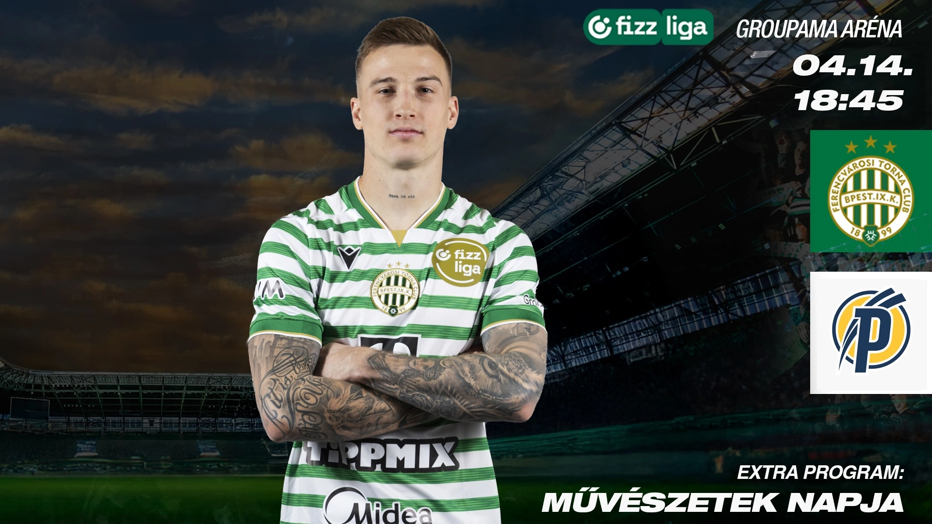 Ferencváros - Puskás Akadémia labdarúgó mérkőzés