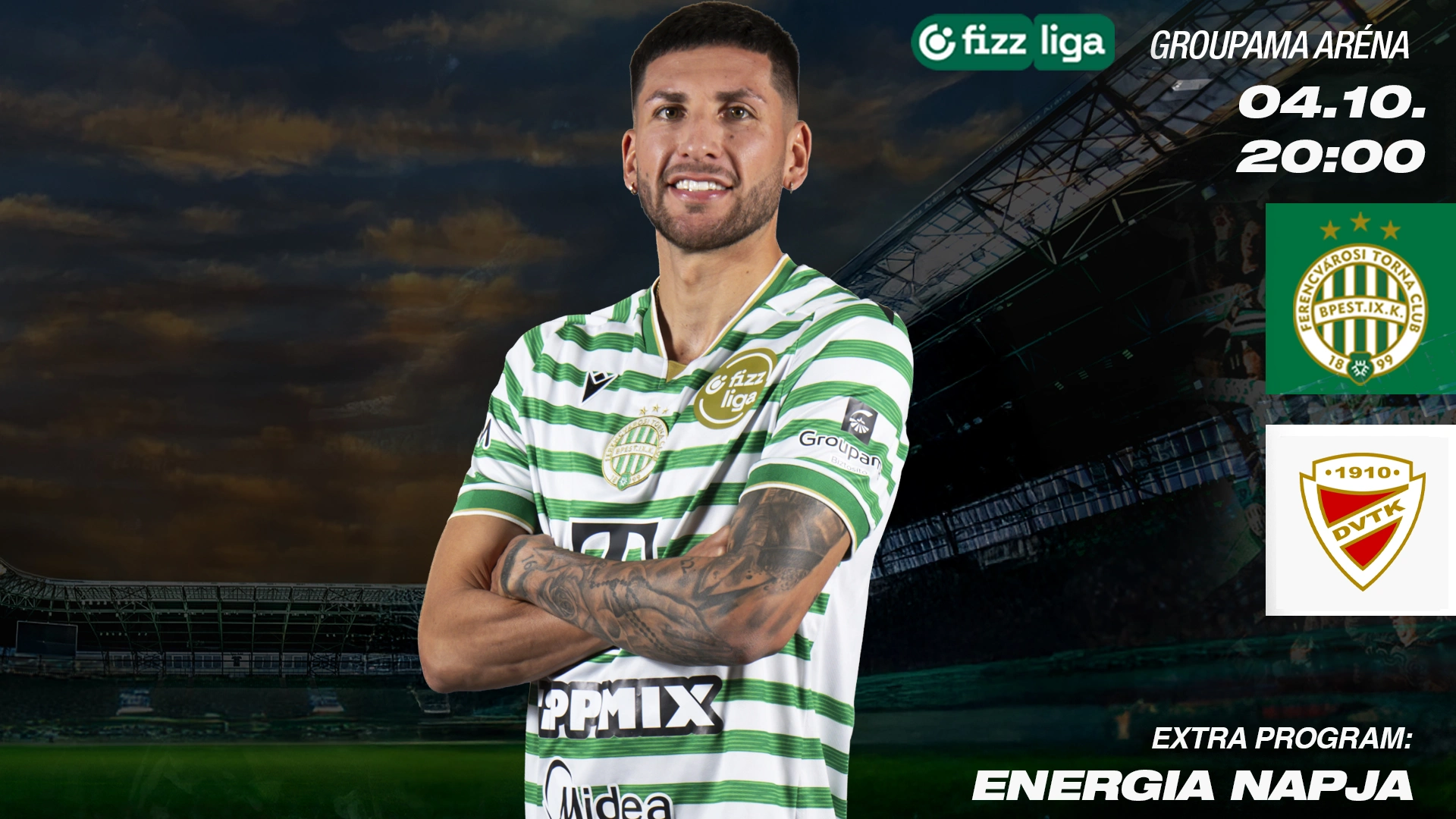 Ferencváros - DVTK labdarúgó mérkőzés