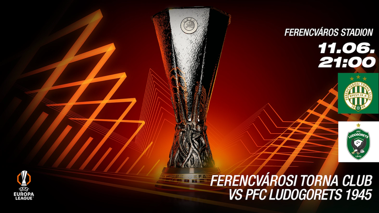 Ferencváros - VS PFC Ludogorets 1945 labdarúgó Európa-liga mérkőzés