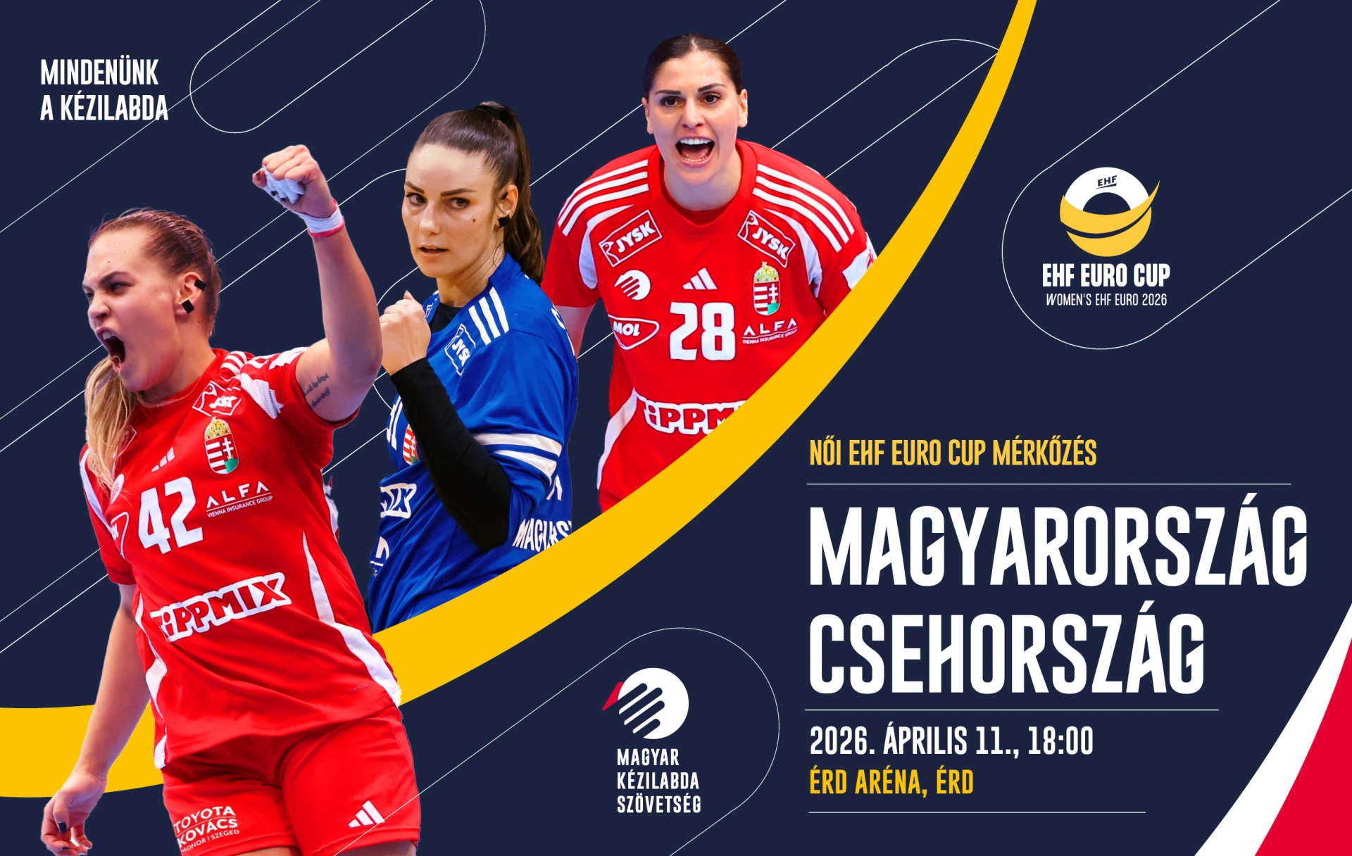 Magyarország - Csehország női kézilabda EHF EURO CUP