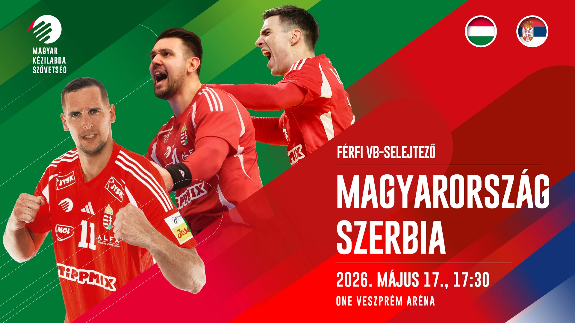 Magyarország - Szerbia férfi kézilabda világbajnoki selejtező