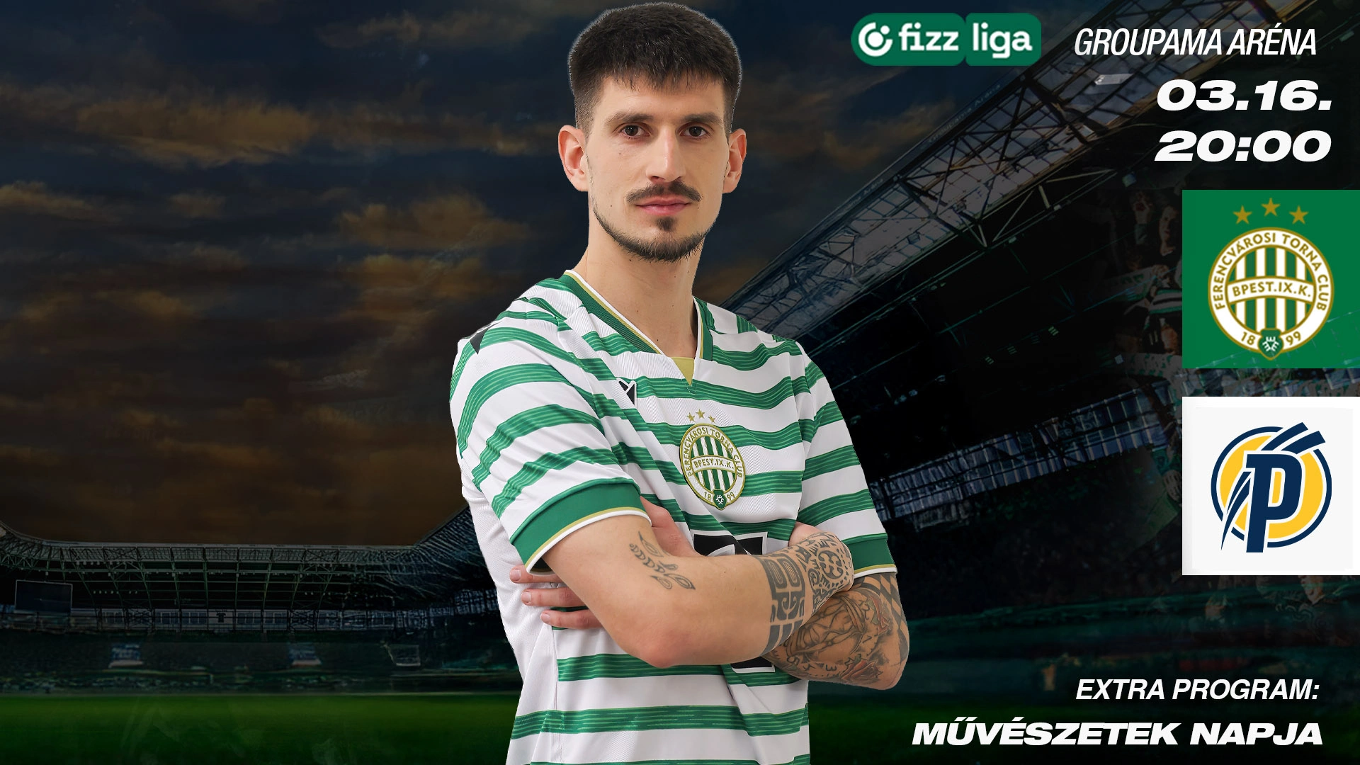 Ferencváros - Puskás Akadémia labdarúgó mérkőzés