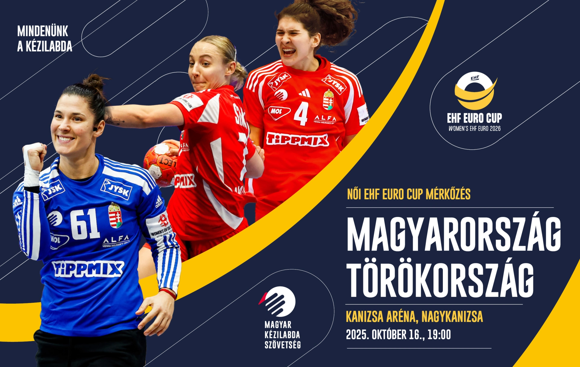 Magyarország - Törökország női kézilabda EHF EURO CUP