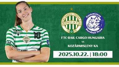 FTC-Rail Cargo Hungaria - Kozármisleny KA női kézilabda mérkőzés
